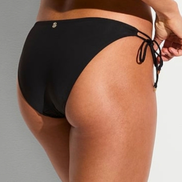 Victoria's Secret Twist Front Bikini Set Side Tie & Brazillian Bottoms 40DD XXL - Picture 10 of 12